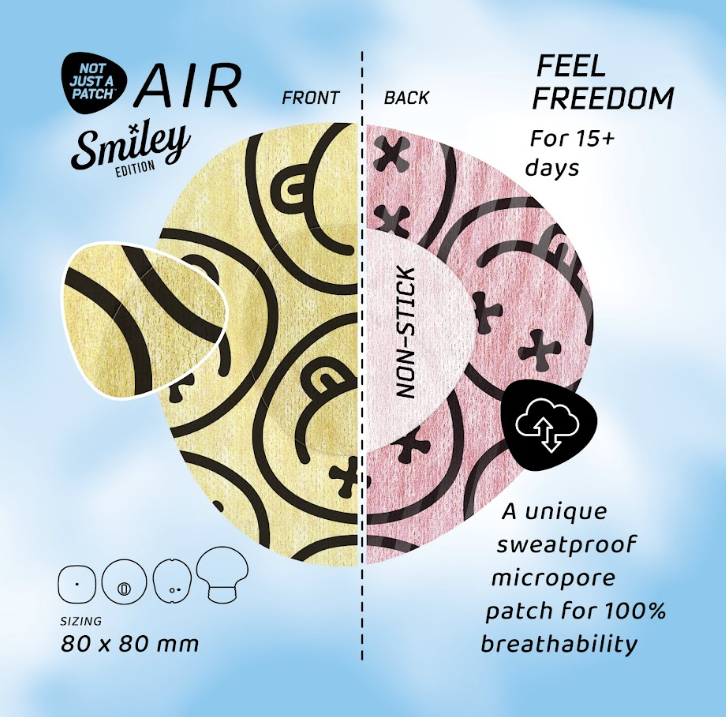 Air Patch Original – מהדורת קיץ- סמיילי 10 יח׳