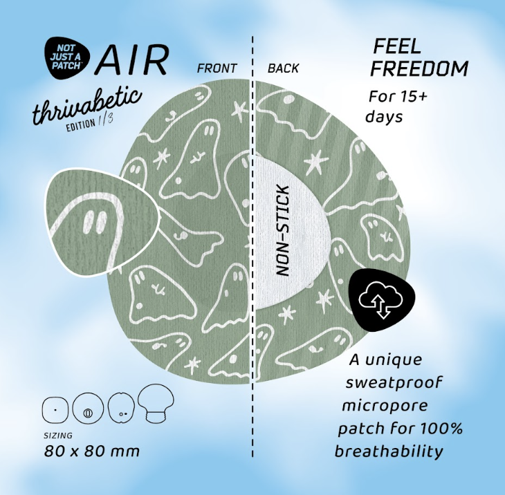 Air Patch Original – מהדורת קיץ- רוח רפאים ירוקה 10 יח׳