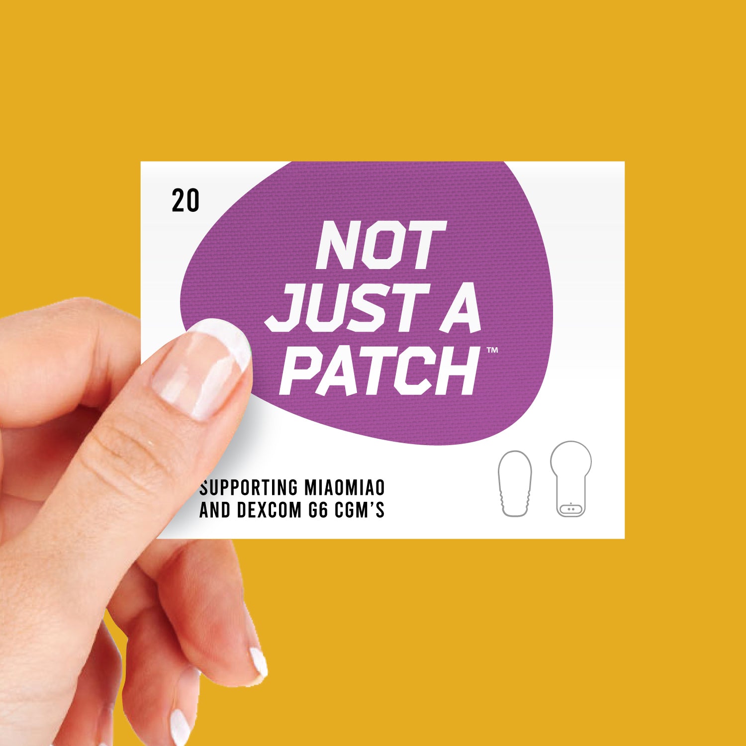 Original Patch (M- SIZE) סגול 20 יח׳