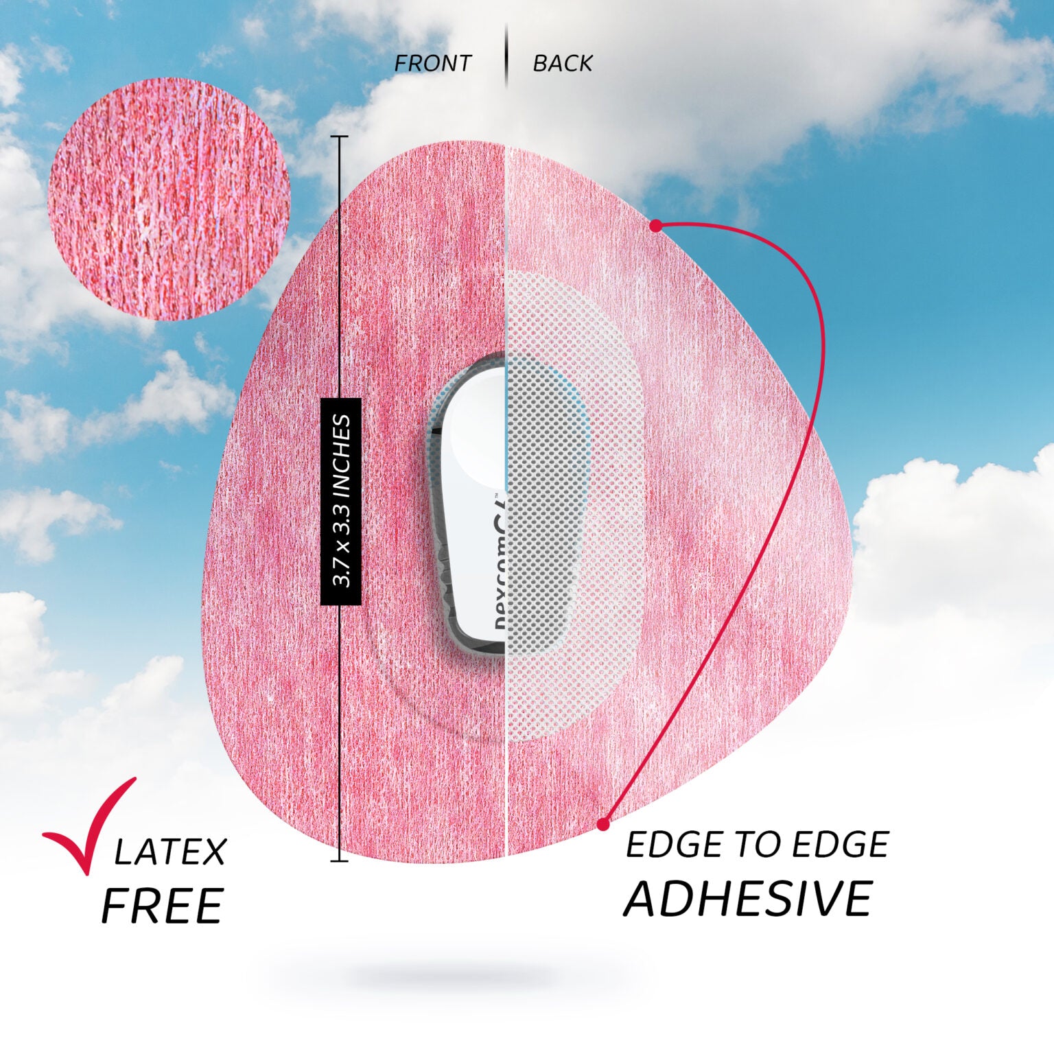 Dexcom G6 Air Patch – ורוד 20 יח׳