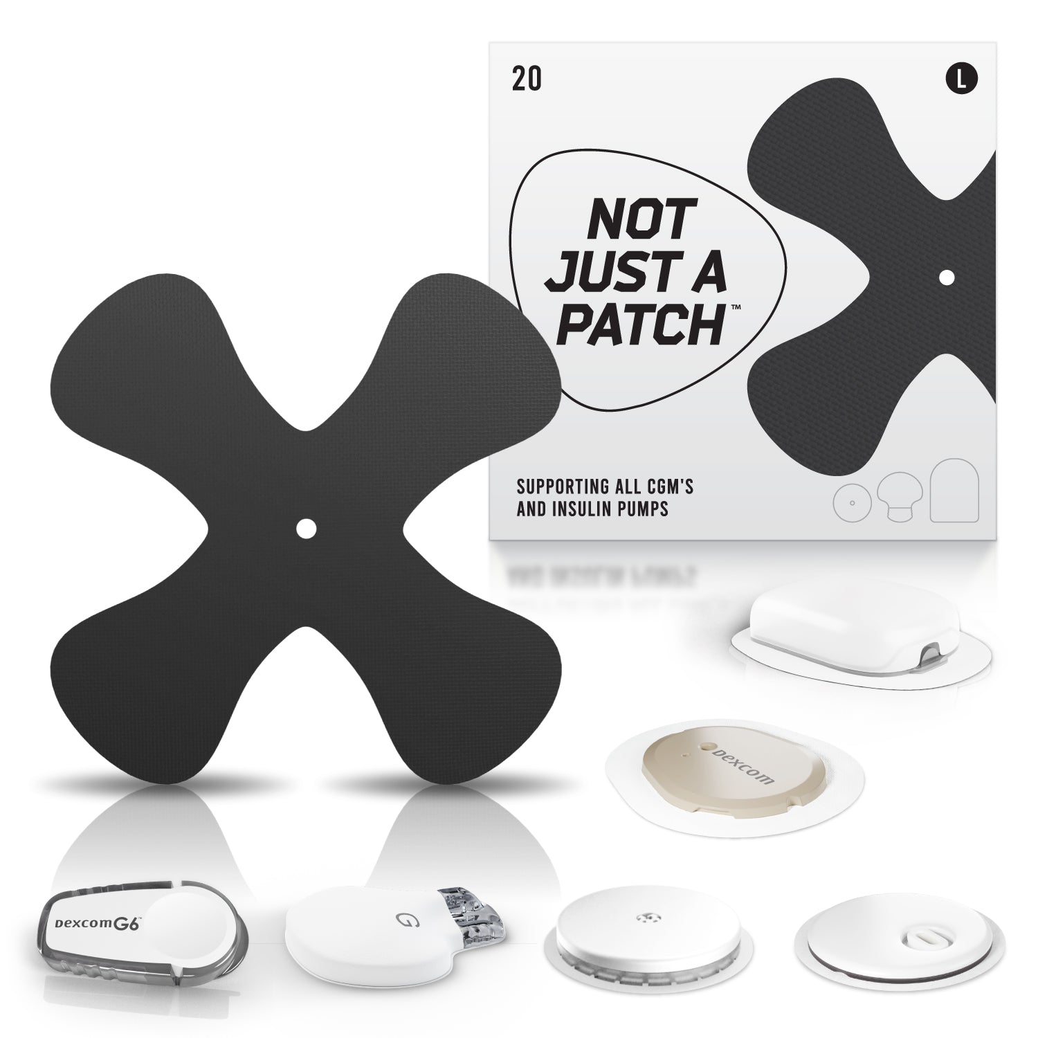 X- Patch שחור 20 יח׳